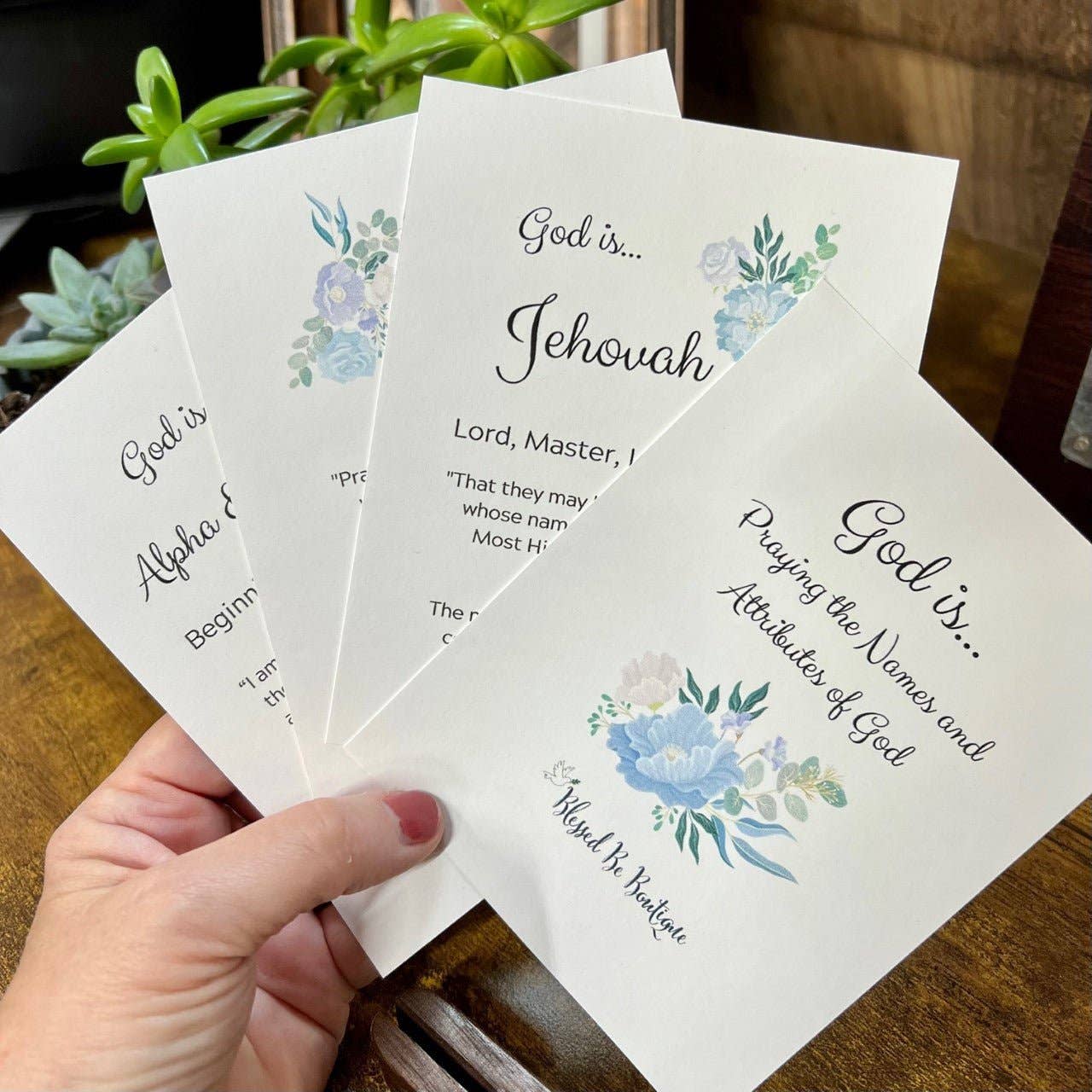 Blessed Be Boutique - Wholesale Religious Card - God Is... Names of God Card Set3