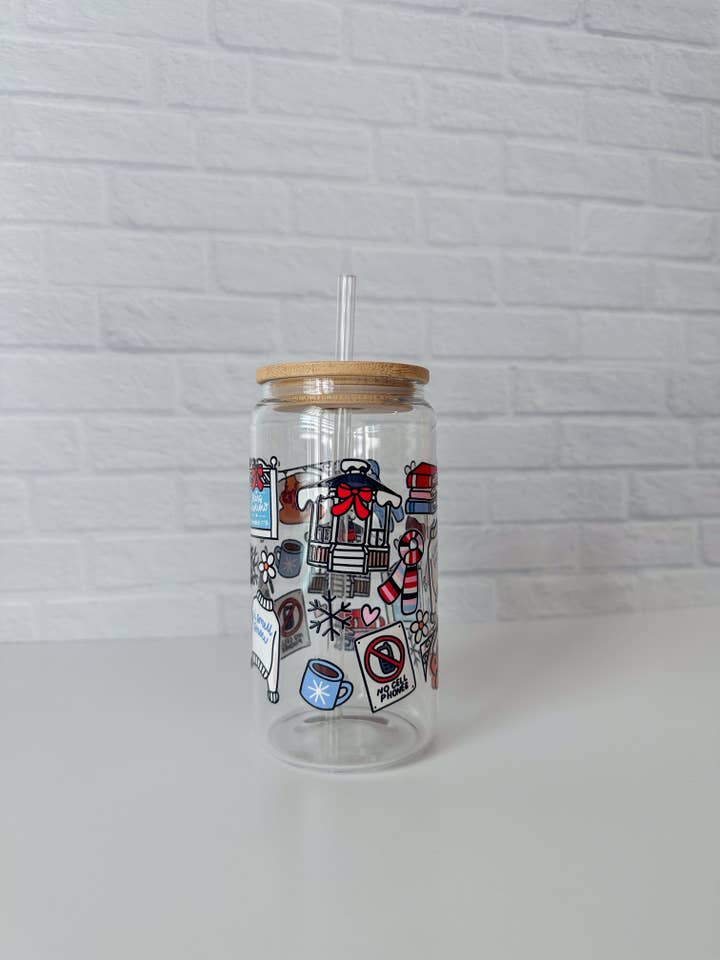 Gobelet en verre GG Winter Wrap pour la vente par The Golden Girl Co.