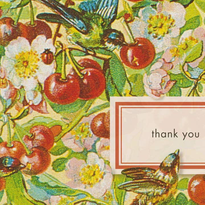 Pictrix Design - Wholesale Thank You Card - Thank-you A2 notecard (cherries)4