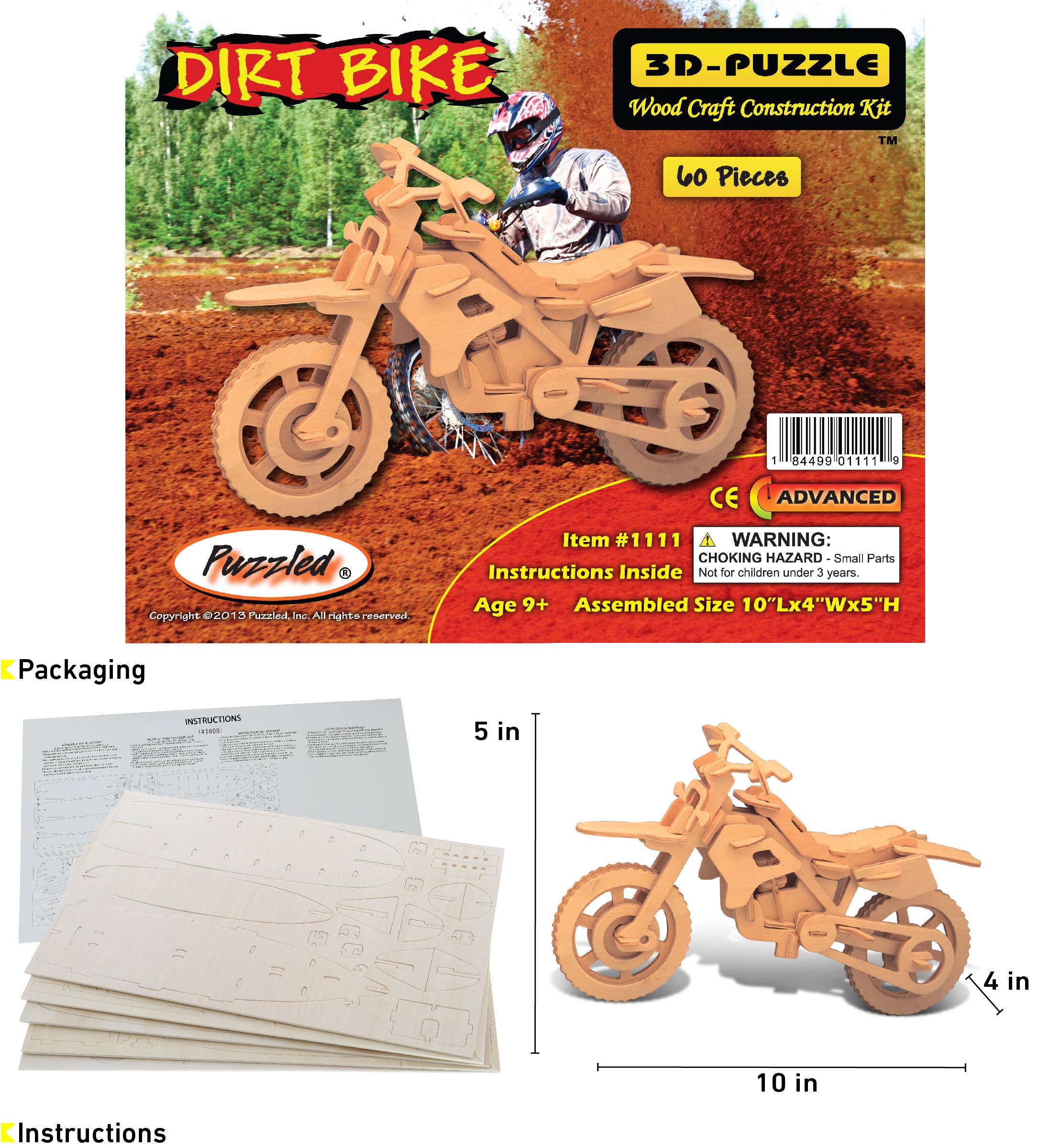 Cota Global – wholesale Puzzle – Child – 3D Puzzles - Dirt Bike1