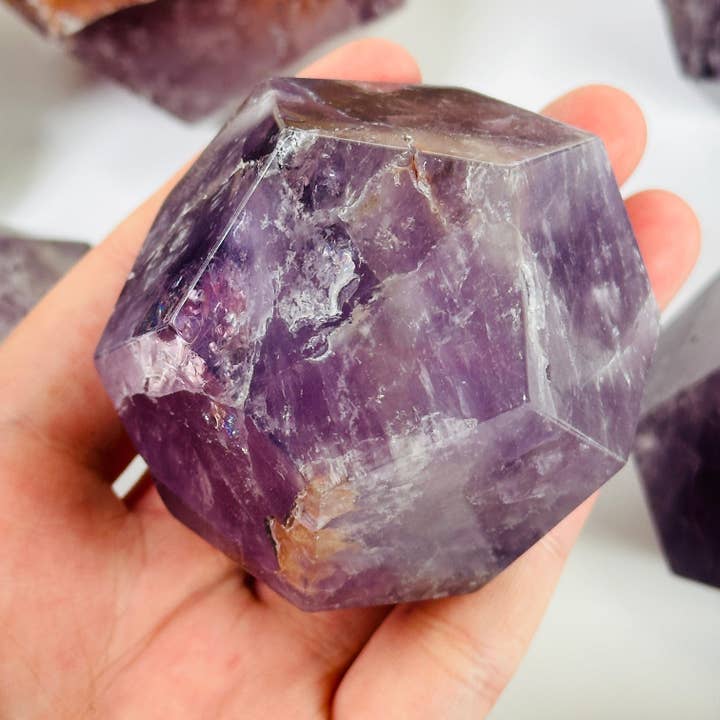 Amethyst Crystal Dodecahedron YOU CHOOSE for wholesale by Rock Paradise