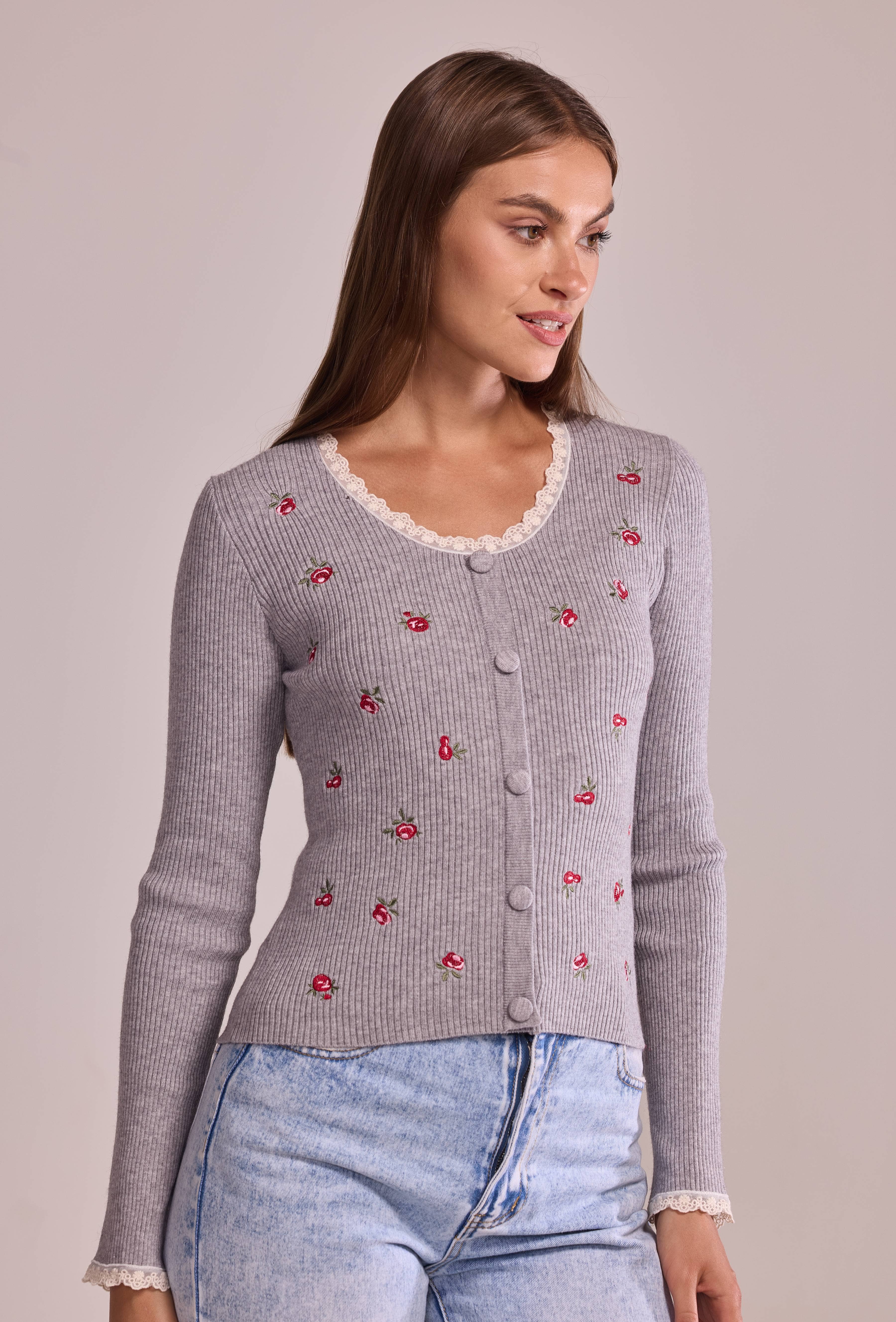 Cherry Paris - Wholesale Knit Sweater - Women's - Pull Ysée - IY2570212