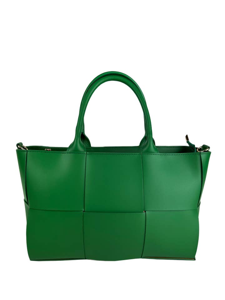 Bolso de piel tejida para venta al por mayor de Florence Leather