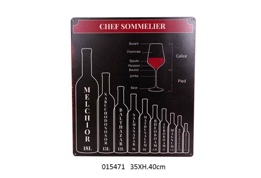 Faye - Wholesale Plaque - Decorative Sign 'Wine Merchant' 35 X H.40 cm0
