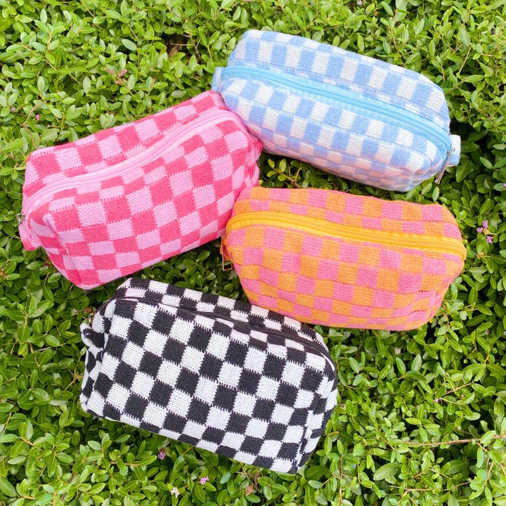 Ellison+Young - Wholesale Makeup/Cosmetic Bag - Check Yourself Cosmetic Bag