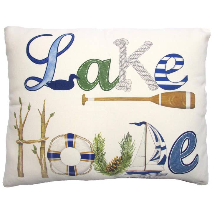 Pillow - Lake House - indoor / outdoor cushion for wholesale by Magnolia Casual