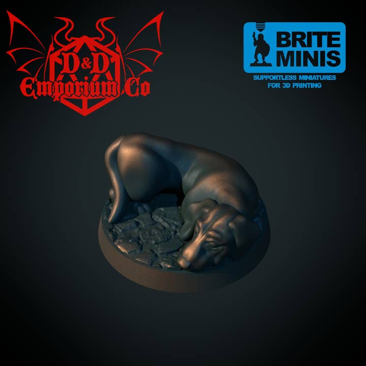 DnD Emporium Co – Großhandel Dekofigur – Harz 3D-gedruckte Hunde-Bundle DnD-Miniaturen2