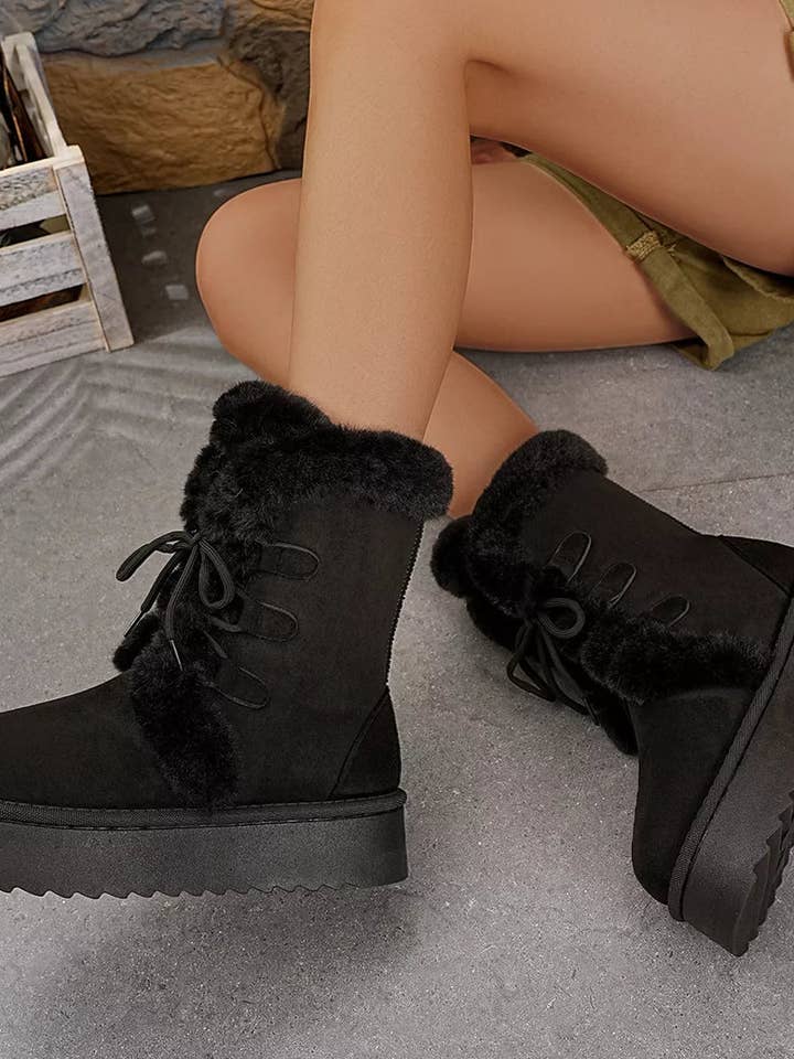 Round Toe Platform Boots for wholesale by ClassiQ