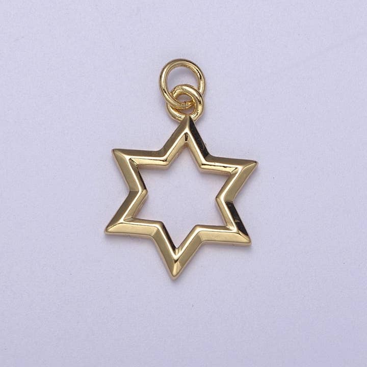 Yndig Davidsstjerne Charm Jødisk Charm, Magen David Religiøs Smykke N-309 for engroshandel hos Aim Eternal