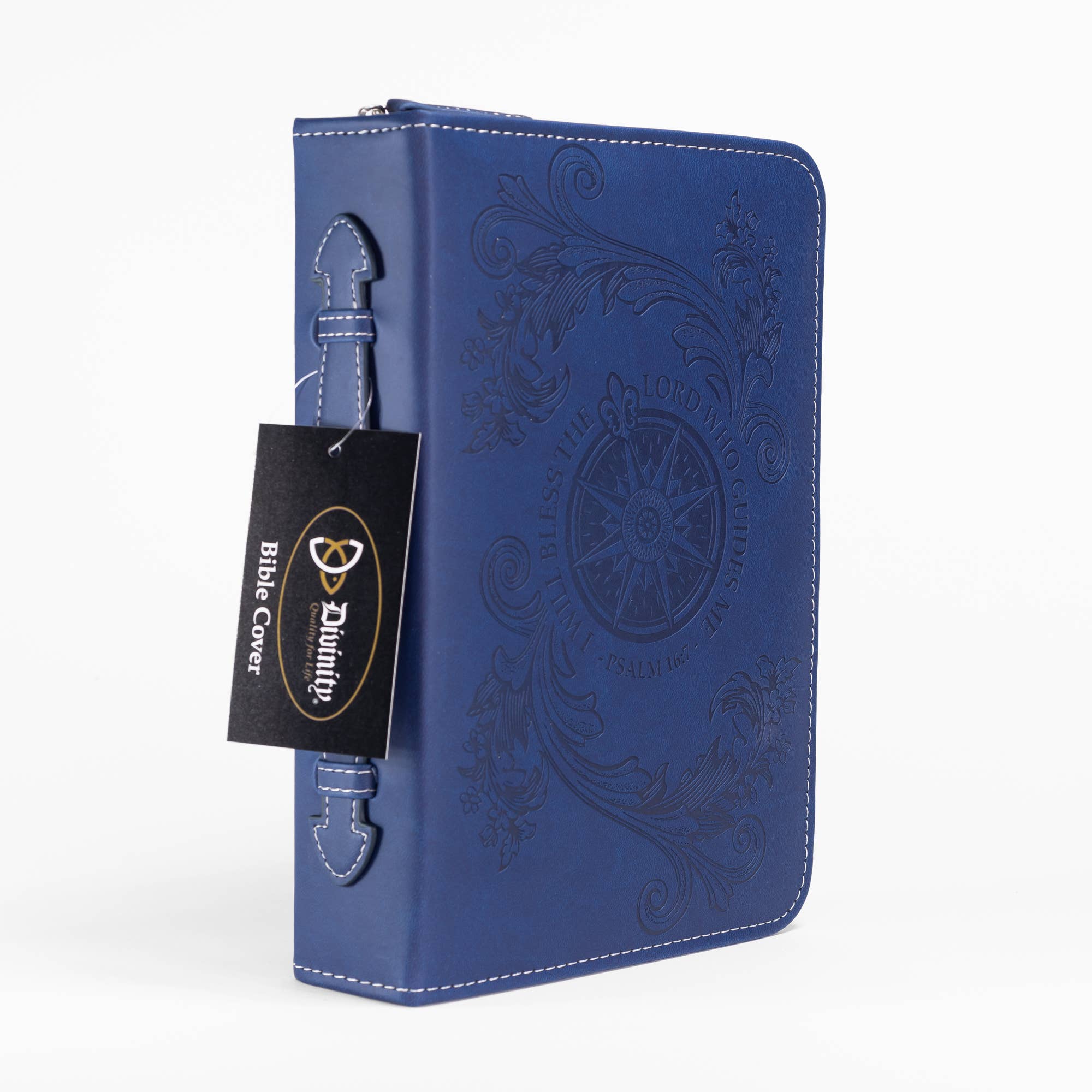 Divinity Boutique - Wholesale Bible Cover - Divine Details: Bible Cover Navy Blue Flying Compass Rose6