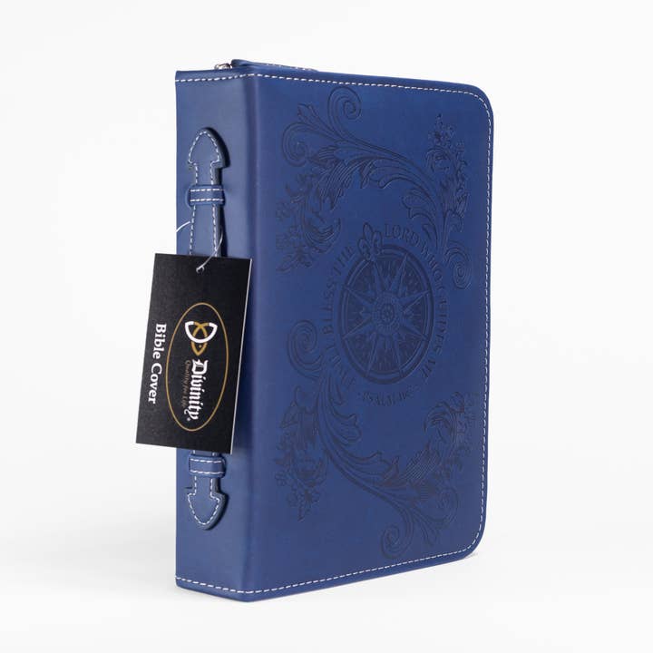 Divinity Boutique - Wholesale Bible Cover - Divine Details: Bible Cover Navy Blue Flying Compass Rose6