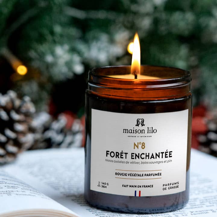 Vegetable Scented Candle No. 11 Enchanted Forest 140g for wholesale by Maison Lilo