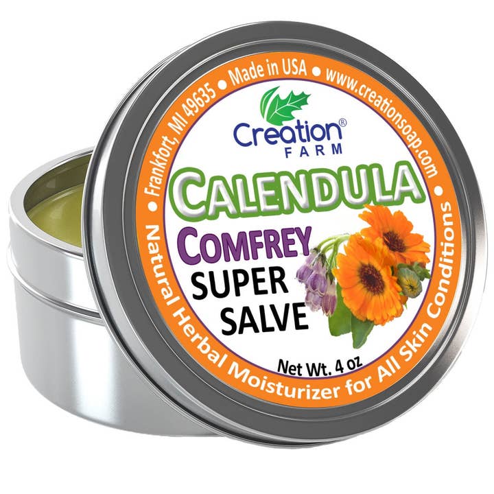 Creation Farm Inc - Wholesale Healing Salve/Balm/Cream - Calendula Salve - Super Salve, Herbal Balm style Salve by Creation Farm2