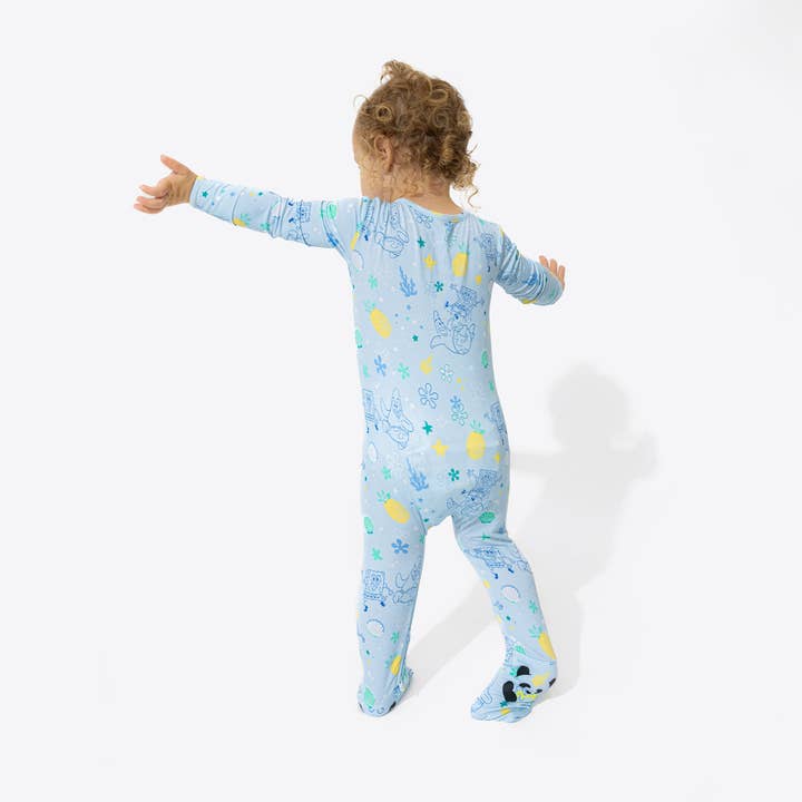Bellabu Bear - Wholesale Sleepsuit - Baby - SpongeBob Fun Bamboo Convertible Footie