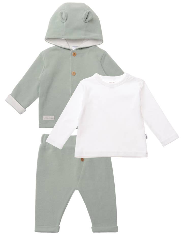 Liliput - Wholesale Clothing Set - Baby - 3-piece rib-knit set in reed0