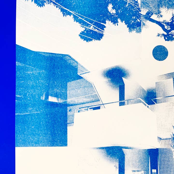 ANO Studio - Wholesale Art Print - Riso Print | City Reflection1