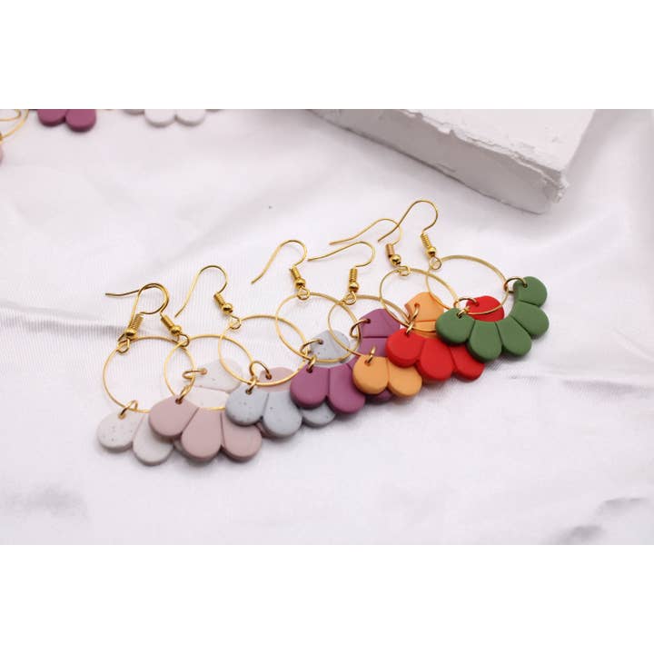 Farverige Statement Lerøreringe - Hypoallergeniske for engroshandel hos Studio Artemis