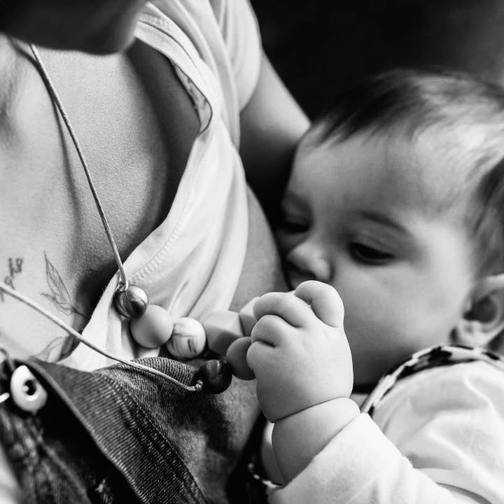 HexNex - Wholesale Bijtketting - Baby - Blush Peach bijtketting2