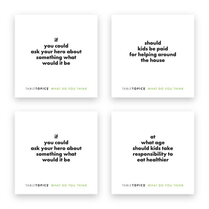 TableTopics - Wholesale Card Game - WHAT DO YOU THINK
