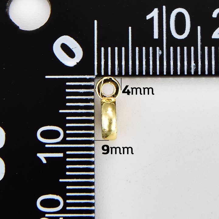 Beads Creation - Wholesale Individual Charm/Pendant - Gold-Filled Bail Clasp, Round Individual Pendant3