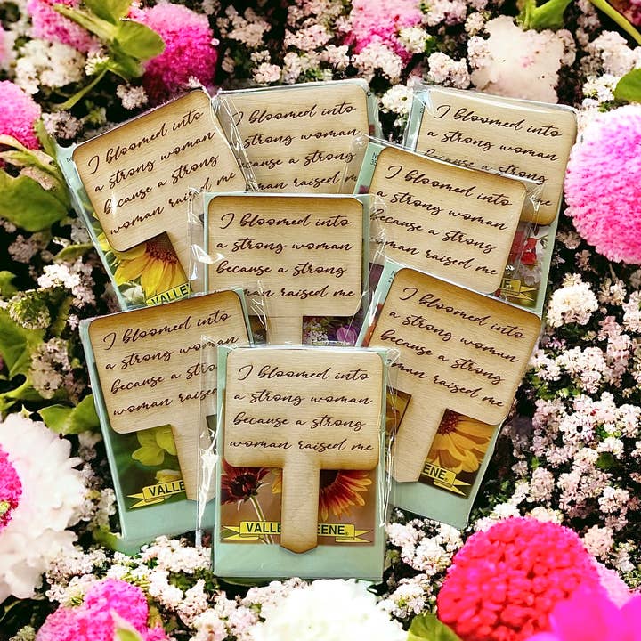 Lasting Impressions CT – Großhandel Pfosten/Pfähle – HOLZPFÄHLE UND SAMENPACKUNG ZUM MUTTERTAG, Geschenke für Mama
