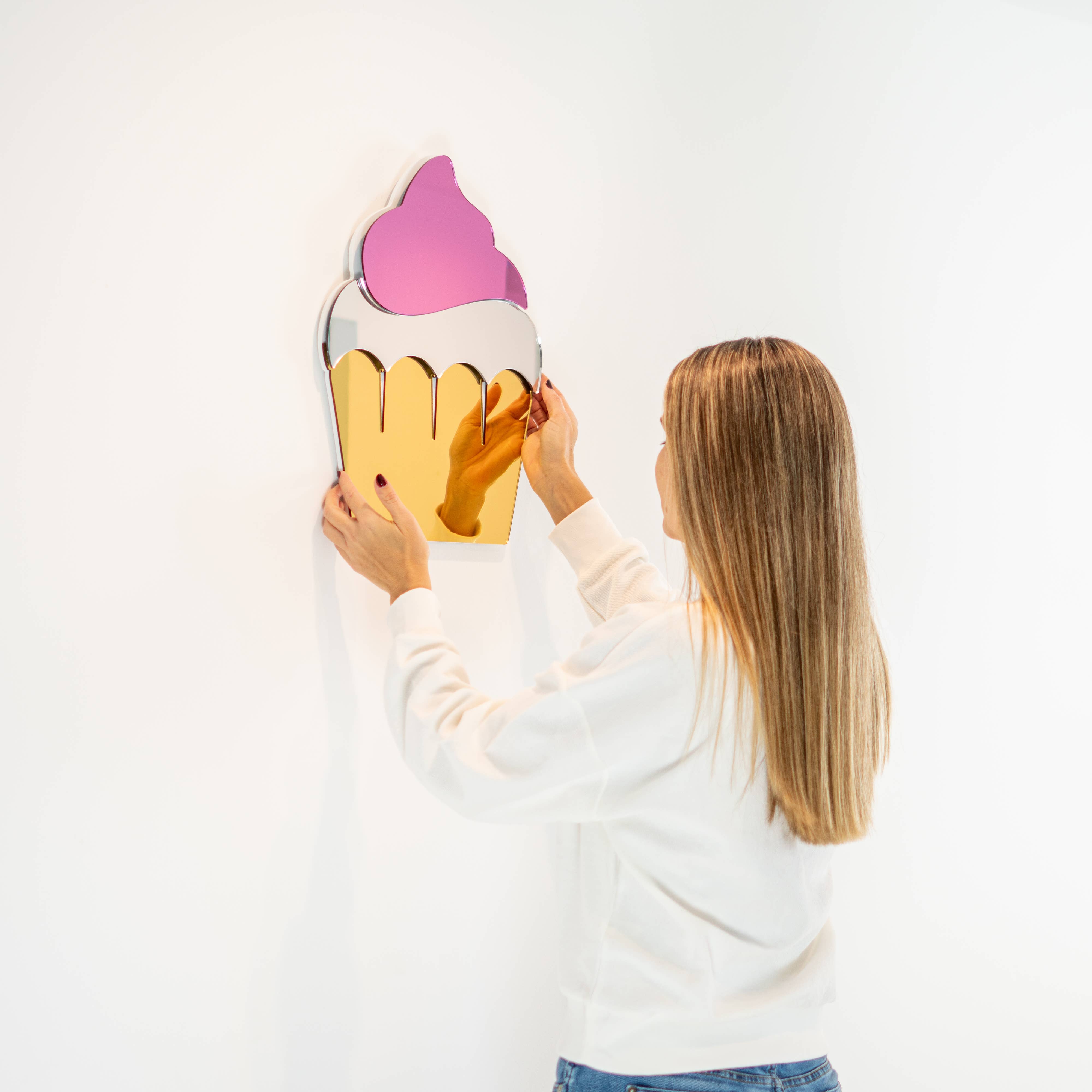 4ArtWorks - Wholesale Wall Mirror - Cupcake | Acrylic Art | Mirrored Wall Decor5