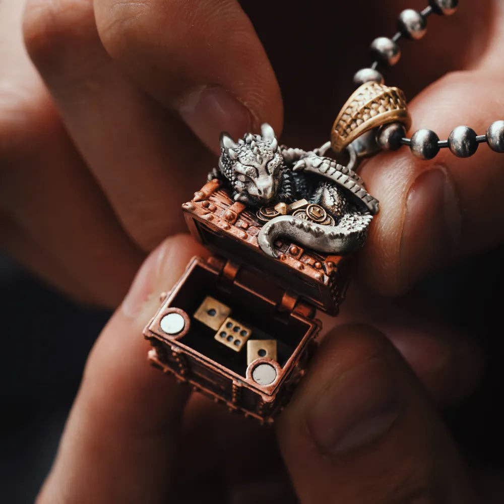 Coppertist.wu - Vendita all'ingrosso Ciondolo/pendente - Ciondolo Dragon Treasure Chest11