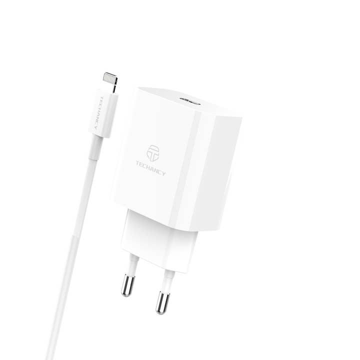 TECHANCY - Wholesale Voedingsadapter/oplader - TECHANCY 33W PD3.0 USB-C snellader met Type-C naar Lightning-kabel1