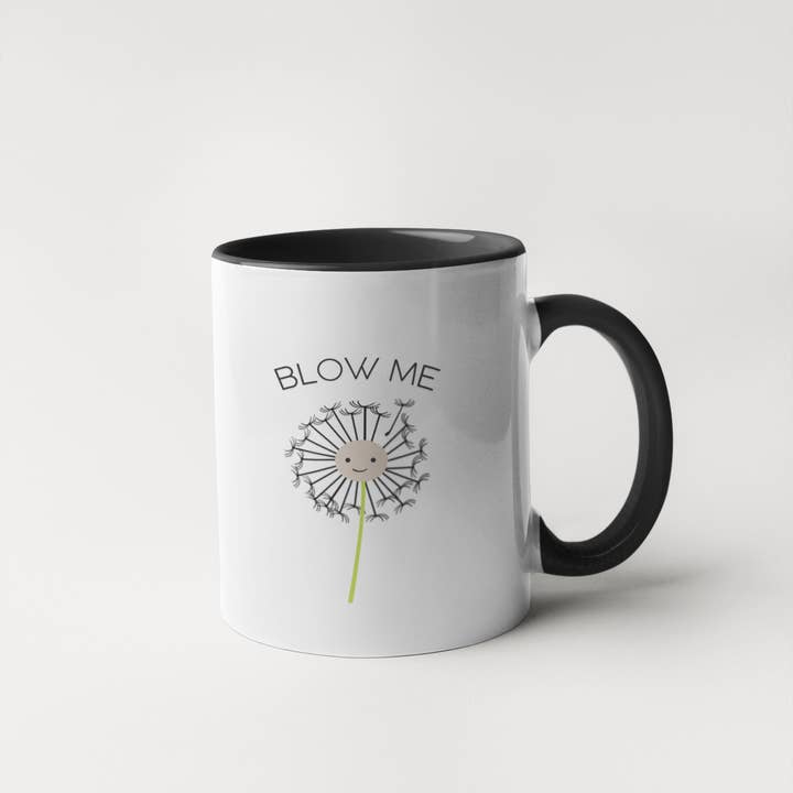 Calm Down Caren – Engroshandel Kaffekrus – Blow Me - Blæser Mælkebøtte Kaffekrus1