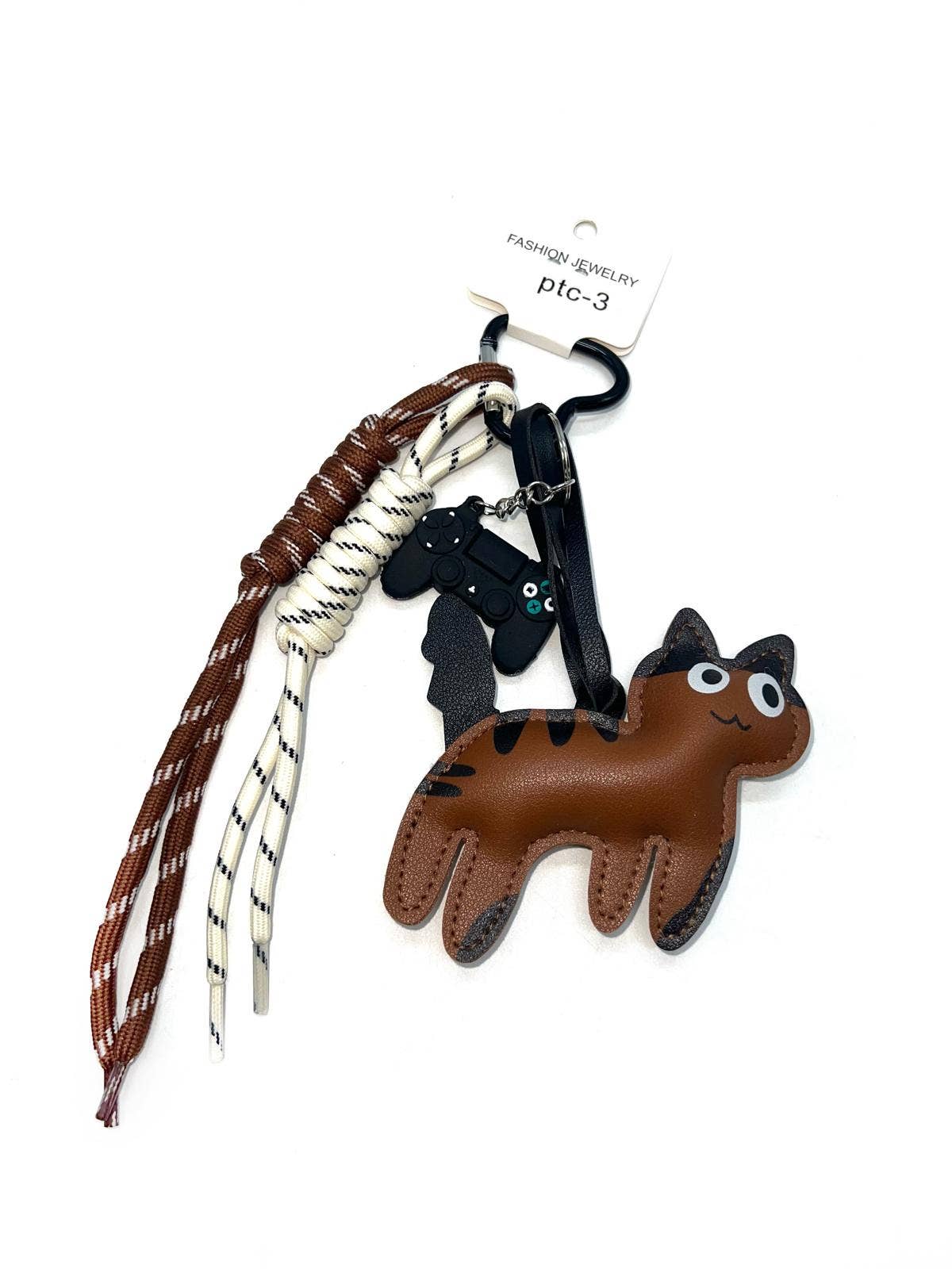 LINETA - Wholesale Keychain - Women's - PTC-3 Trendy keychain with cat pattern0