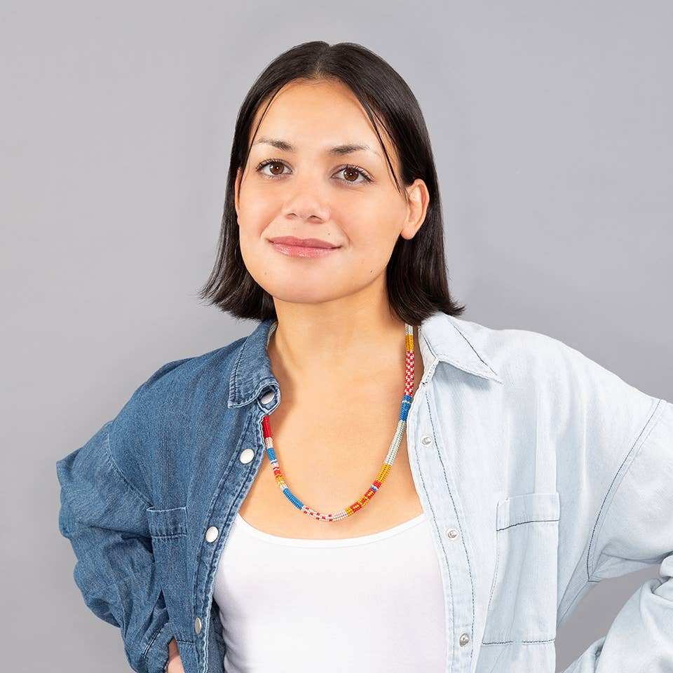 Altiplano – wholesale Pärlband/Pärlhalsband – Patchwork Tube pärlhalsband3