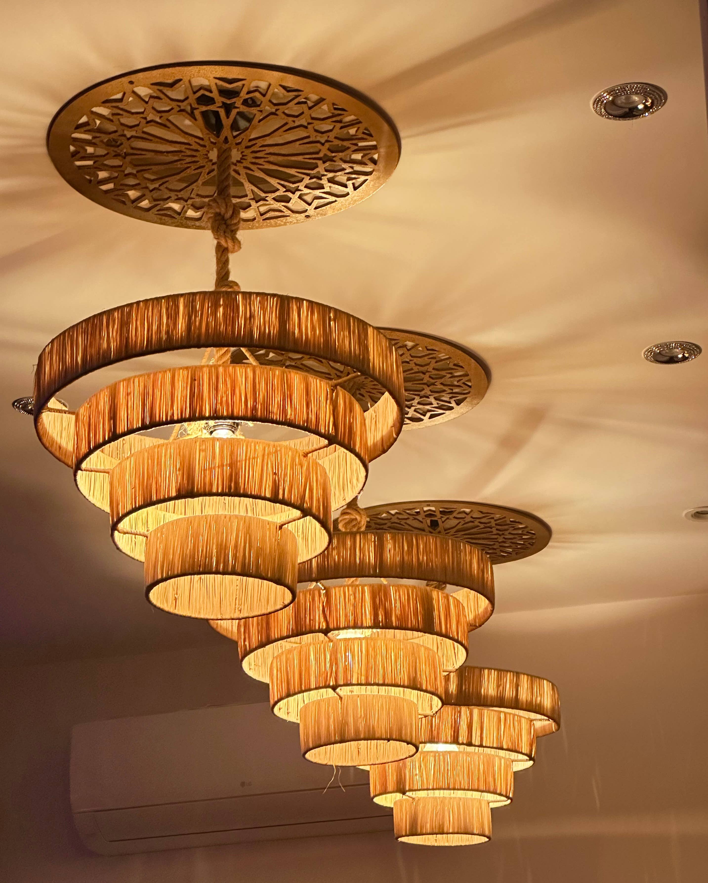 Mikwi - Wholesale Lamp Shade - MOROCCAN LAMPSHADE HANDMADE in Raffia, Wicker Shade  7