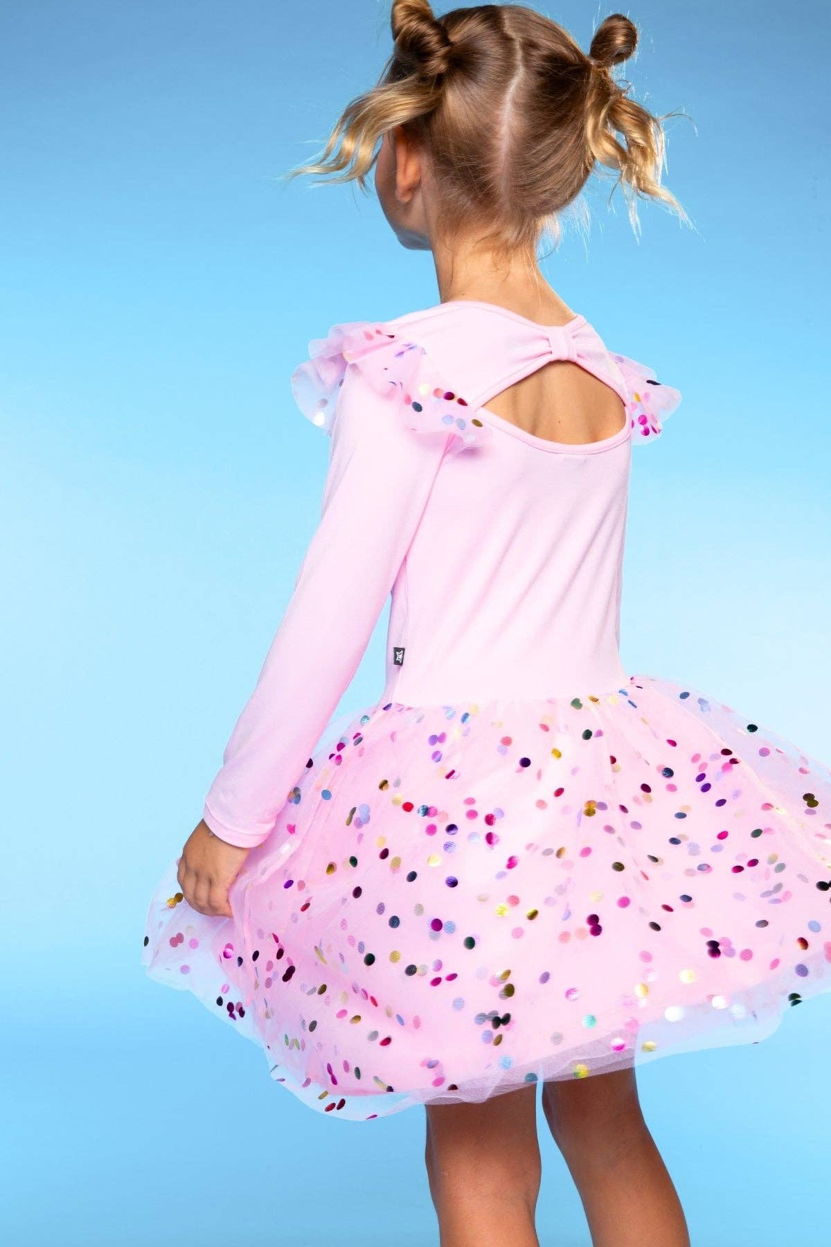PixieLane - Wholesale Dress - Kids - Simply Soft Bow Back Be Happy Tulle Dress15