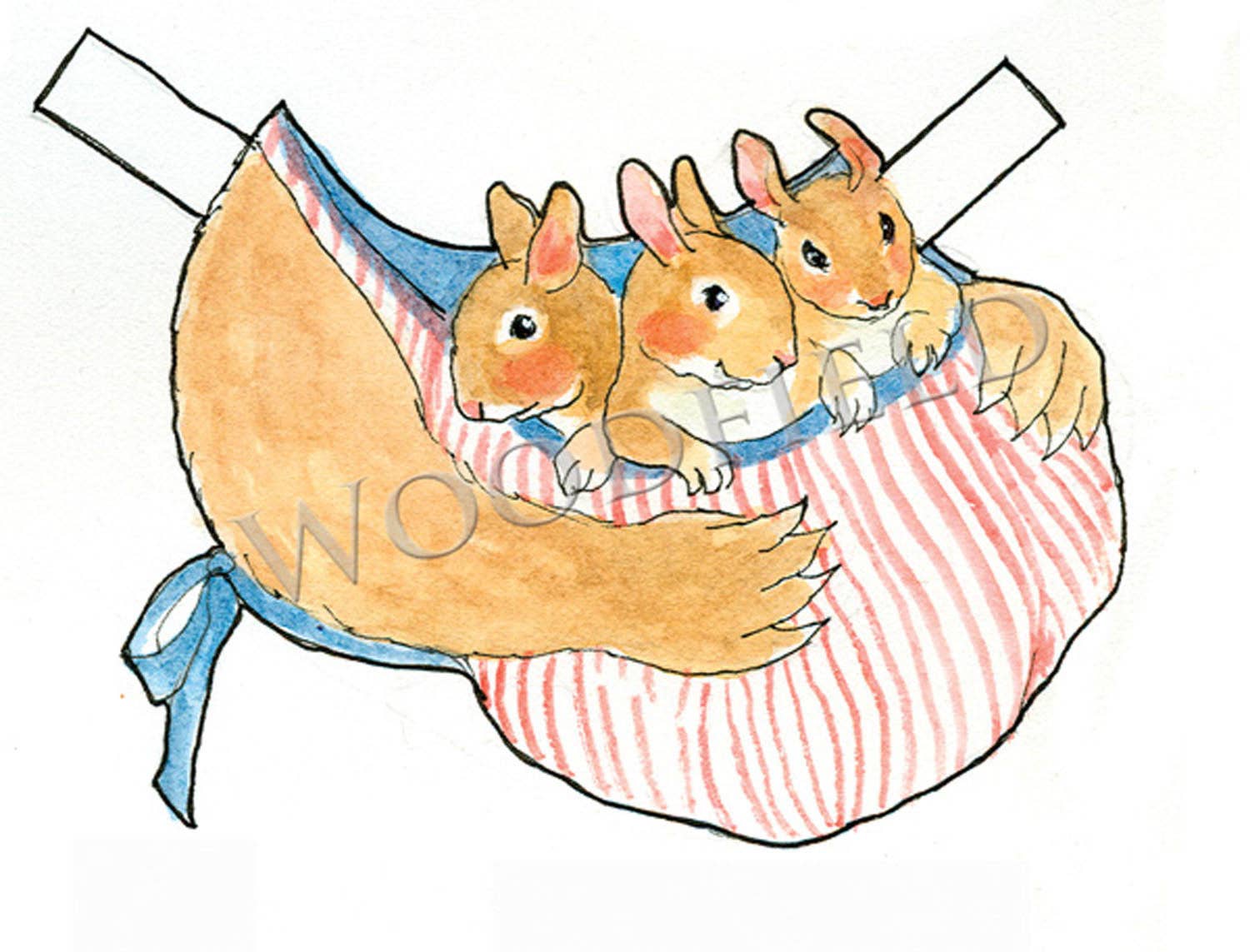 Woodfield Press - Wholesale DIY Craft Kit - #3001 - Lou-Lou Rabbit Paper Doll Kit8