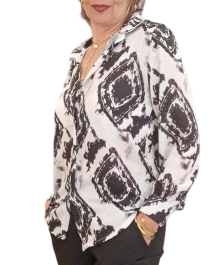 Wholesale ZX-21215 women's blouse for your store - Faire