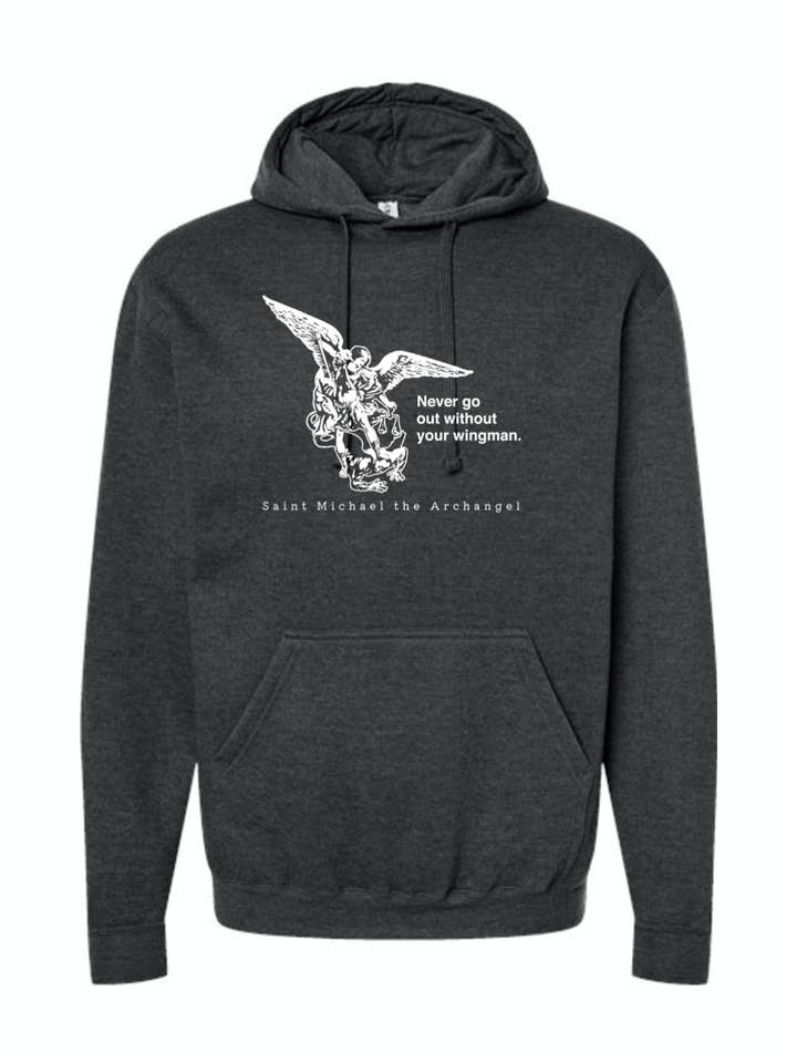 Sock Religious - Wholesale Hoodie - Unisex - Never Go Without Your Wingman - St. Michael the Archangel Hoodie Sweatshirt1