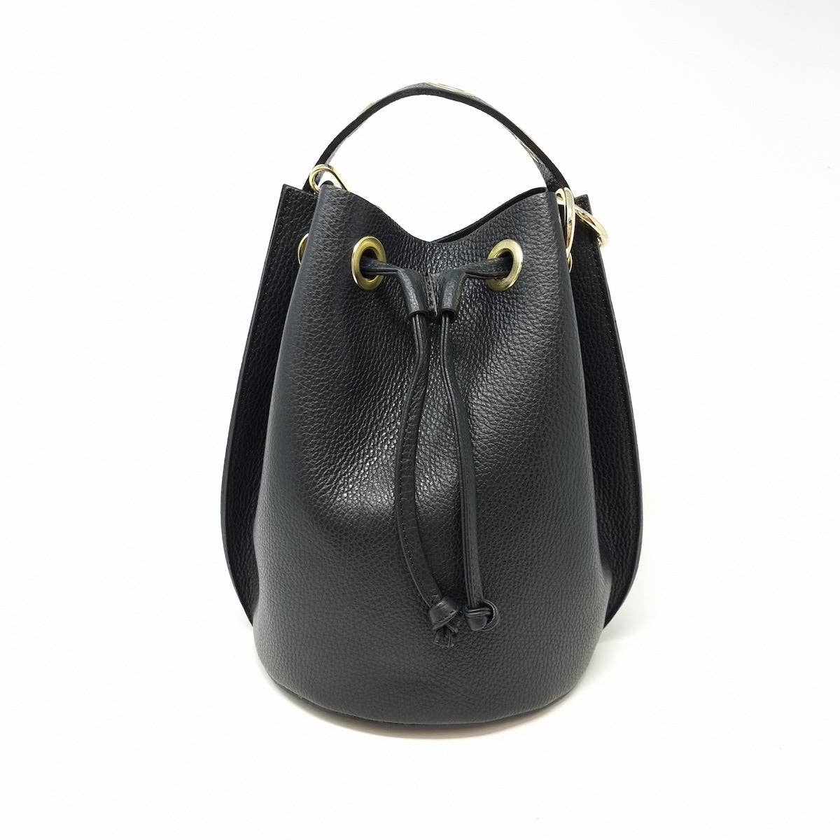 German Fuentes Handbags - Wholesale Top Handle Bag - Women's - GF0447 GENUINE ITALIAN LEATHER BIG BUCKET BAG2