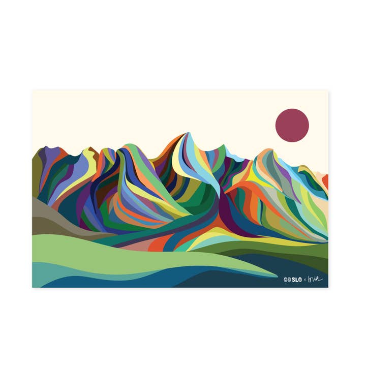 Minimal Grand Tetons Print // Landscape for wholesale by Hammock Fine Art