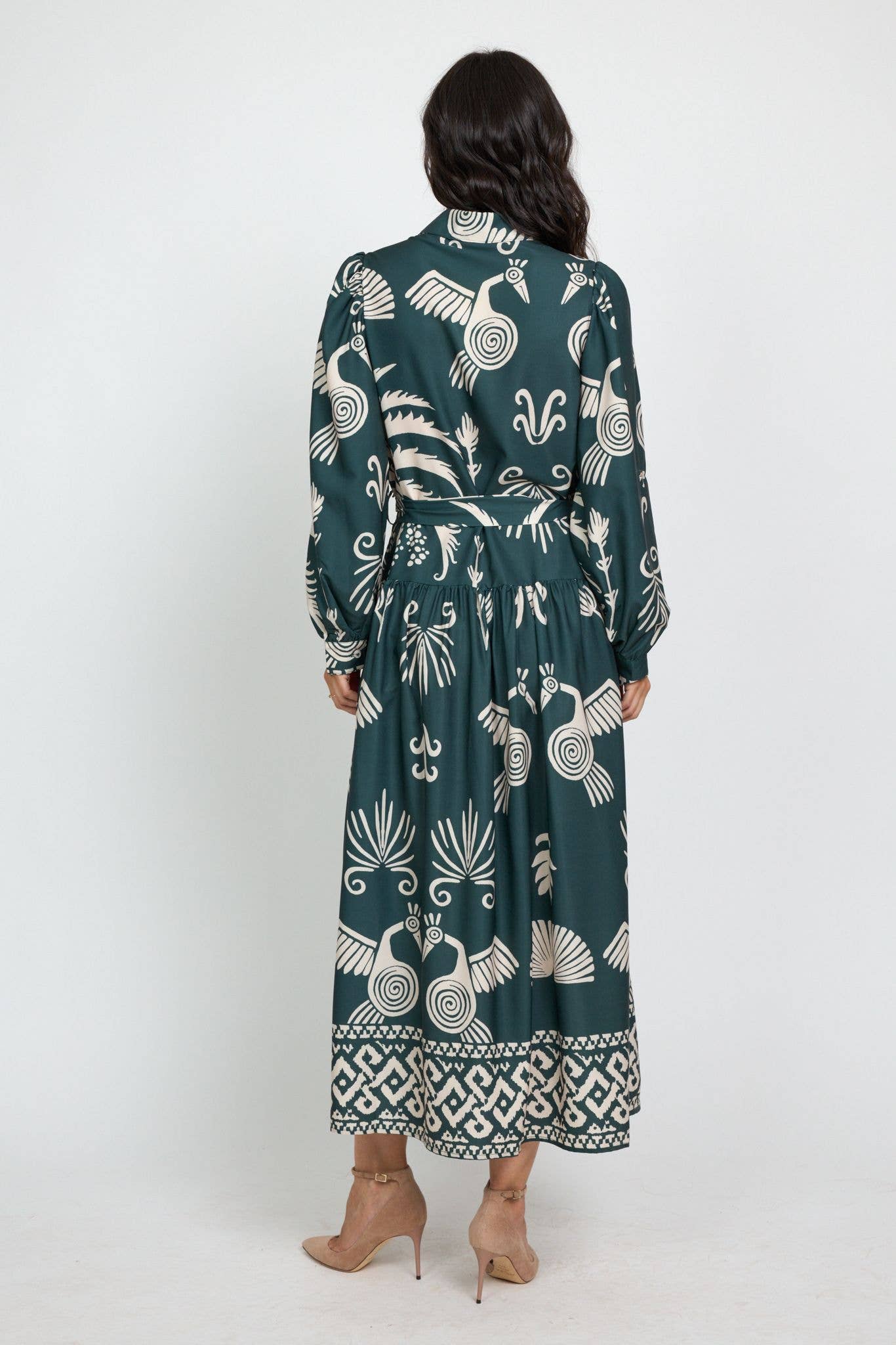 SWEET MAGIC MODA Y COMPLEMENTOS - Venta al por mayor Vestido - Mujer - VESTIDO LARGO ESTAMPADO MANGA LARGA3