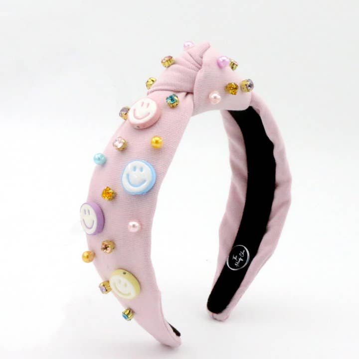Kid Smiley Face Knotted Headband for wholesale by The Heady Chic