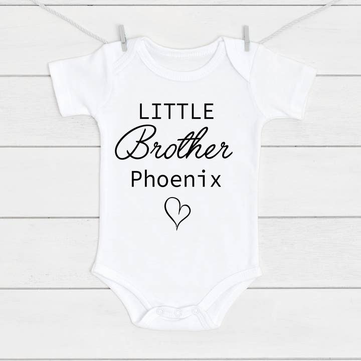 Gepersonaliseerd Little Brother babyvest voor wholesale door Mini Kings and Queens