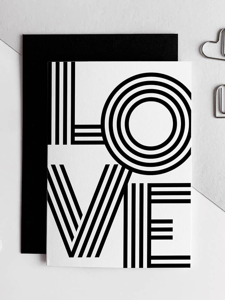 Love Greetings Card for wholesale by HELLO TIME