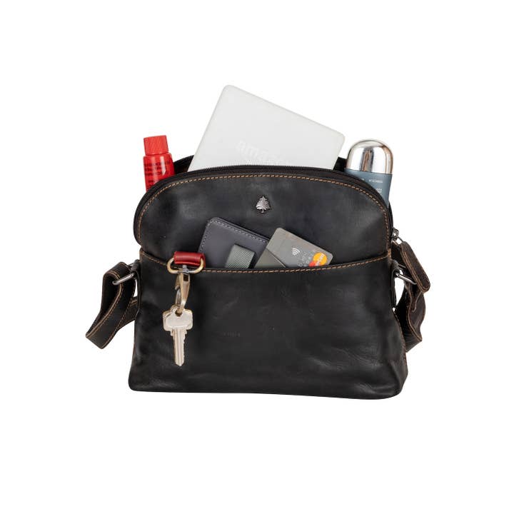 Greenwood Leather - Wholesale Shoulder Bag - Unisex - Leather Shoulder Bag - Honey3