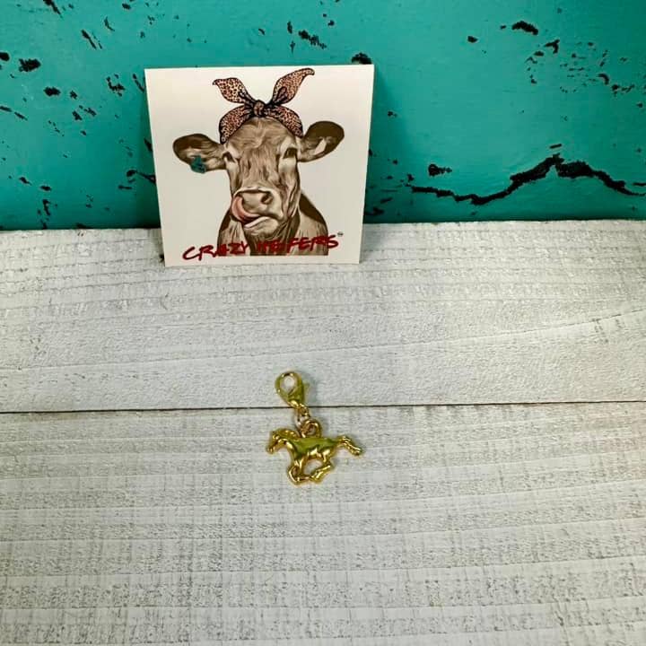 Crazy Heifers Wholesale - Wholesale Individual Charm/Pendant - Clip-on Charms Gold Tone V434
