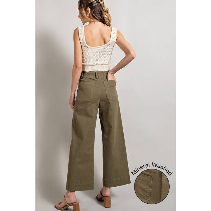 STYLE USA - Vendita all'ingrosso Pantalone - Donna - Pantaloni larghi lavati in morbido tessuto16