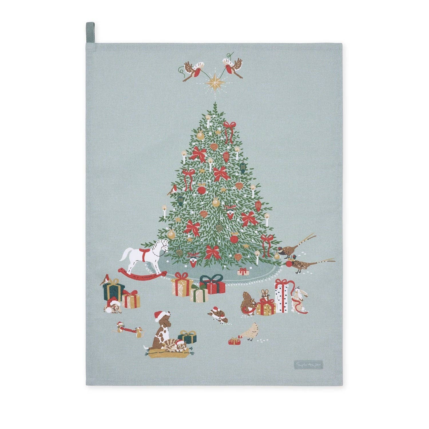 Sophie Allport - Wholesale Tea Towel - Cosy Christmas Scene Tea Towel4