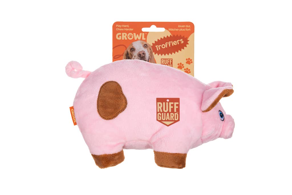 Hofman Animal Care - Wholesale Pet Plush Toy - Dog - Growl Trofflers Oinkers the Pig