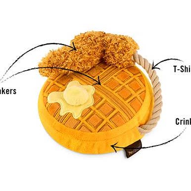 In Vogue Pets – wholesale Pet plush toy – Dog – Barking Brunch Chicken & Wooffles Plush Dog Toy1