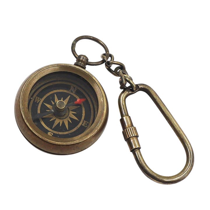 Dollond & Co. - Wholesale Keychain – Unisex - Personalised Bronze & Chrome & Brass Compass Keyring12