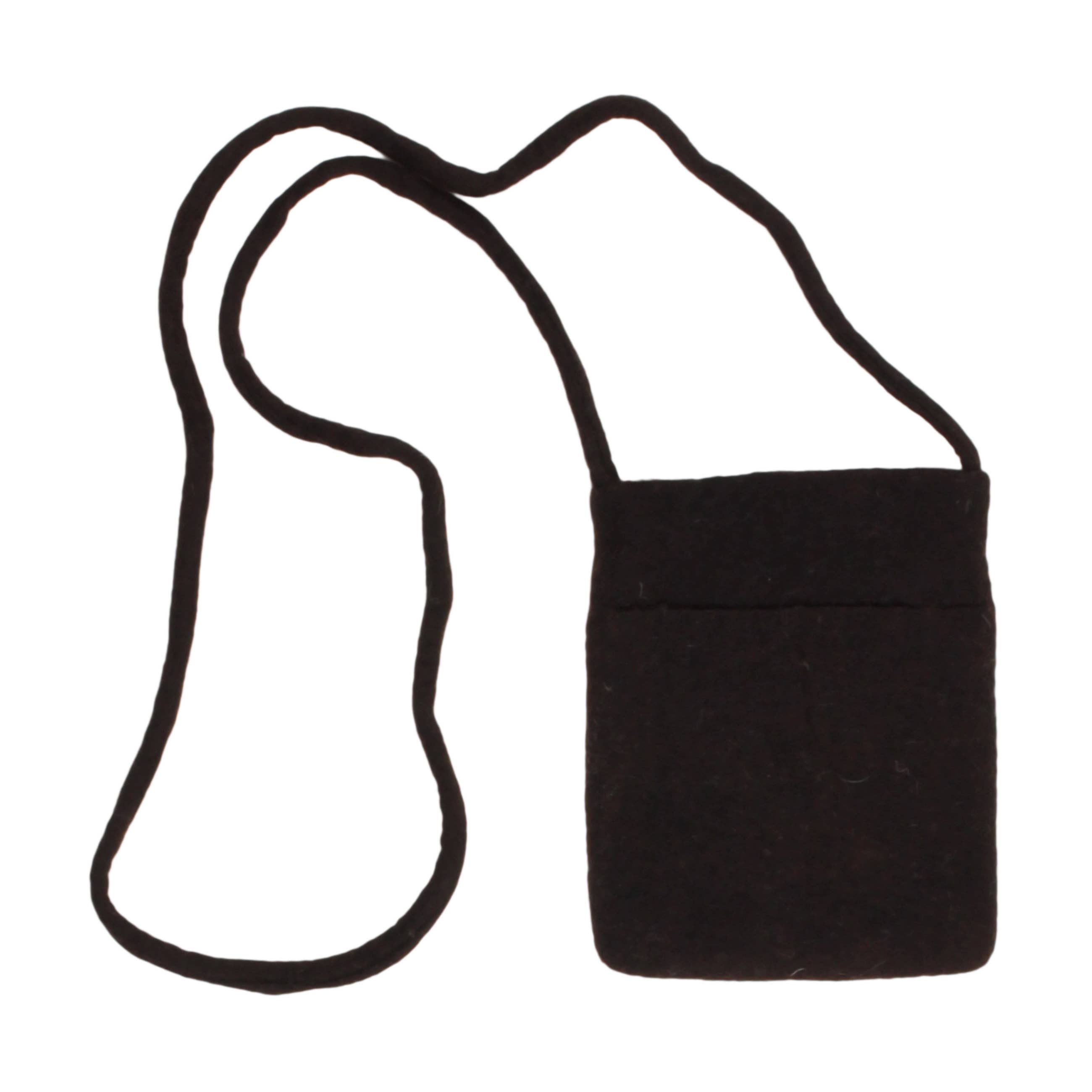 Erik & Mike - Vendita all'ingrosso Borsa a tracolla - Donna - Borsa a tracolla minimalista in feltro di lana Calico Rosa infeltrito a mano1